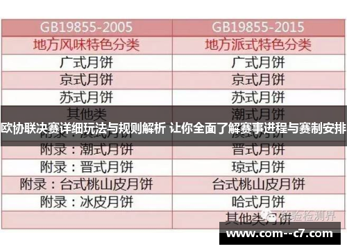 欧协联决赛详细玩法与规则解析 让你全面了解赛事进程与赛制安排