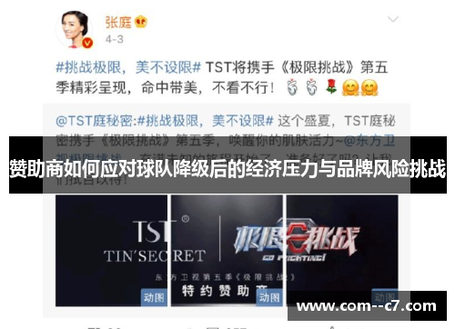 赞助商如何应对球队降级后的经济压力与品牌风险挑战